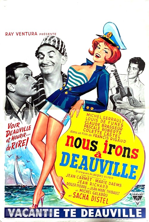 Nous irons &agrave; Deauville - Belgian Movie Poster