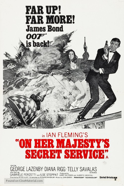 On Her Majesty&#039;s Secret Service - British Movie Poster