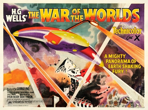 The War of the Worlds - British Movie Poster