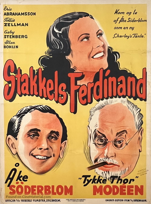 Stackars Ferdinand - Danish Movie Poster