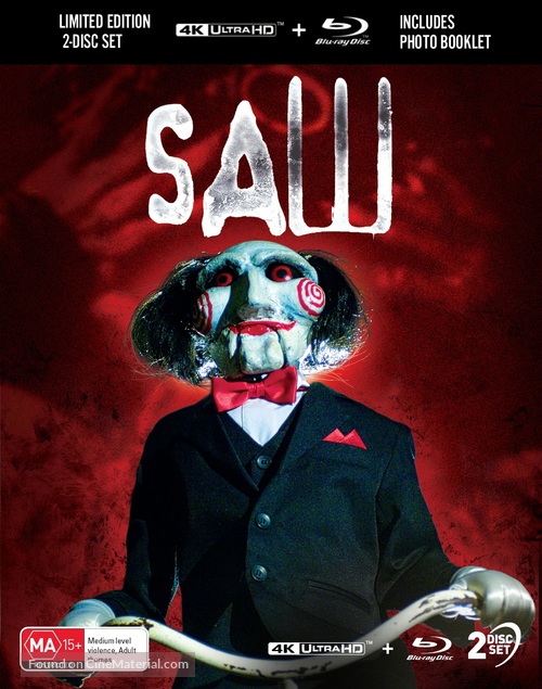 Saw - Australian Blu-Ray movie cover