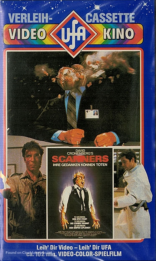 Scanners - German VHS movie cover