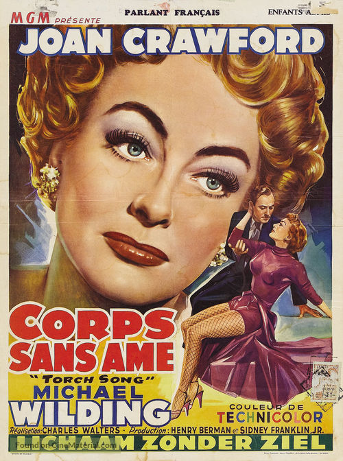 Torch Song - Belgian Movie Poster