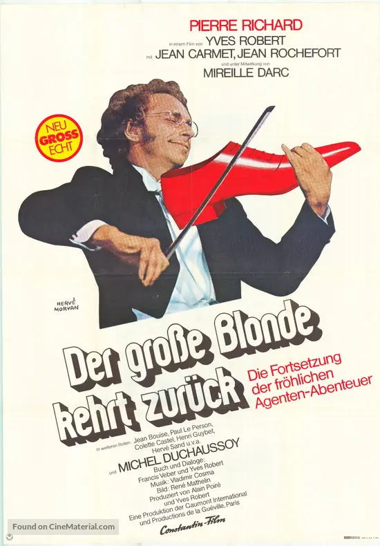 Le retour du grand blond - German Movie Poster