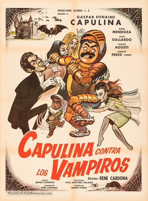Capulina contra los vampiros - Mexican Movie Poster