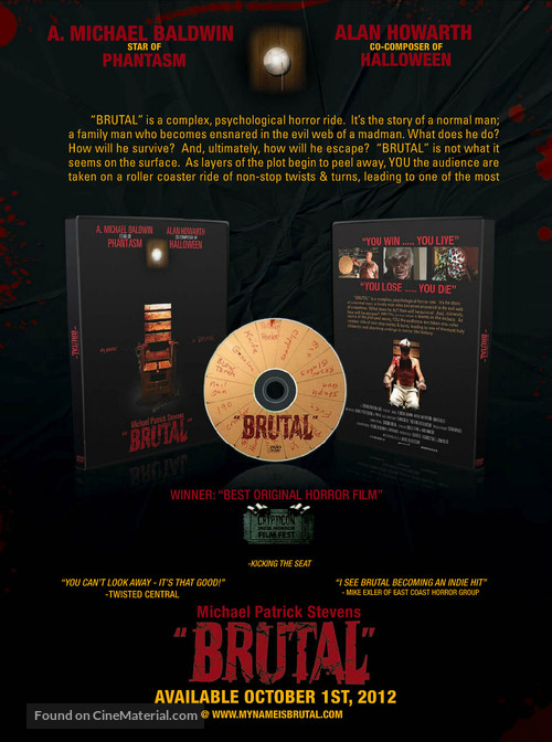 Brutal - Video release movie poster