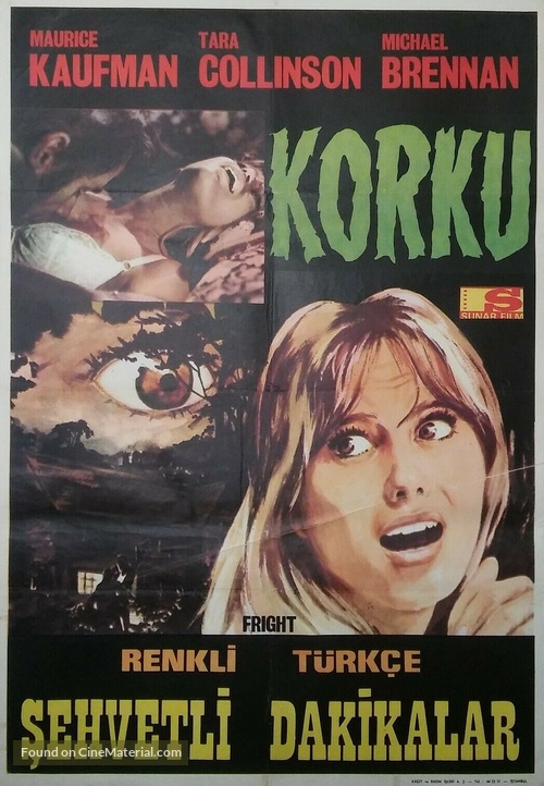 Fright - Turkish Movie Poster