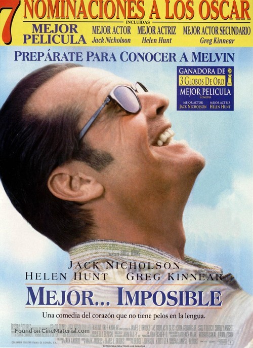 As Good As It Gets - Spanish Movie Poster