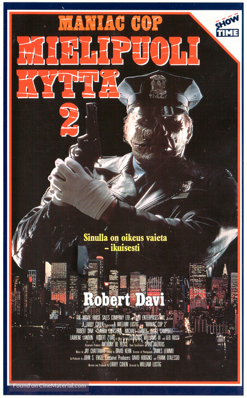 Maniac Cop 2 - Finnish VHS movie cover