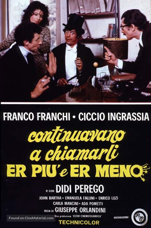 Continuavano a chiamarli... er pi&ugrave; e er meno - Italian Movie Poster