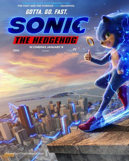 Sonic the Hedgehog - Australian Movie Poster