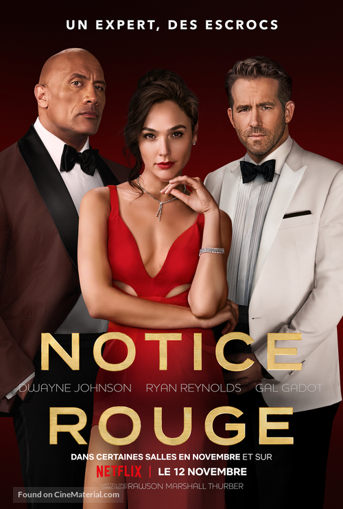 Red Notice - Canadian Movie Poster