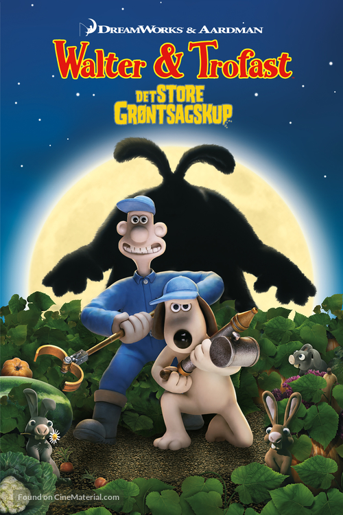 Wallace &amp; Gromit in The Curse of the Were-Rabbit - Danish Movie Cover