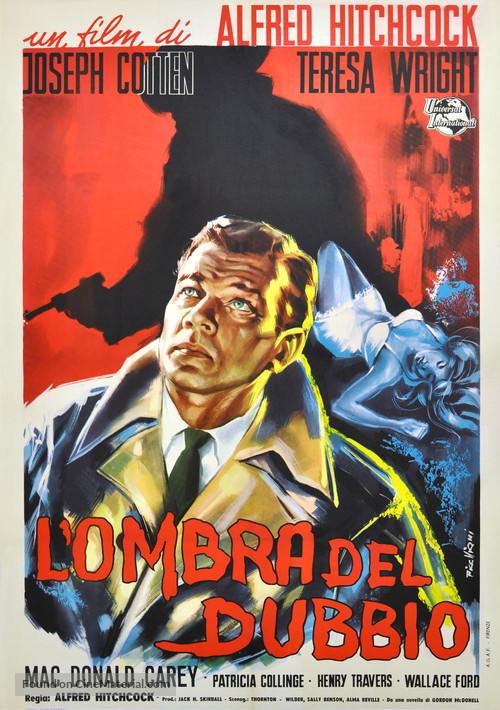 Shadow of a Doubt - Italian Movie Poster