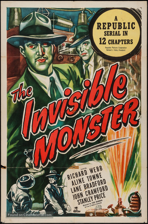 The Invisible Monster - Movie Poster