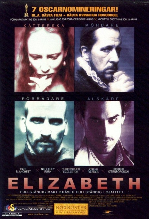 Elizabeth - Swedish DVD movie cover