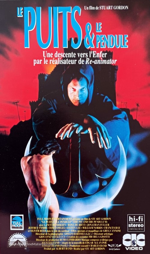 The Pit and the Pendulum - French VHS movie cover