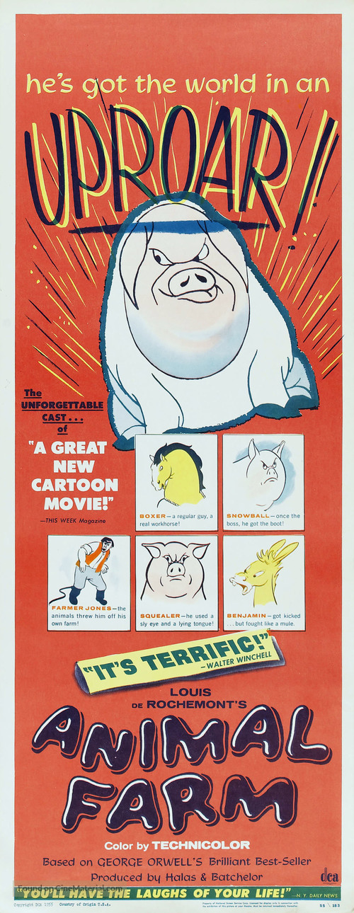 Animal Farm (1954) movie poster
