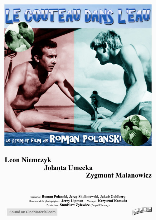 N&oacute;z w wodzie - French Re-release movie poster