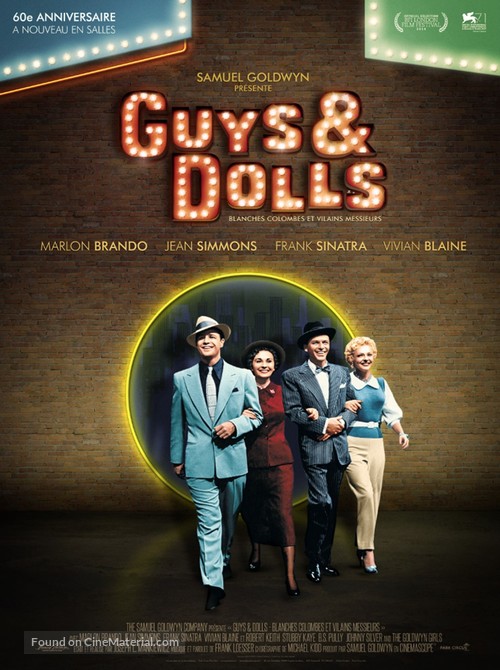 Guys and Dolls - French Re-release movie poster