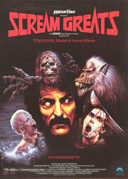 Scream Greats, Vol. 1: Tom Savini, Master of Horror Effects - Movie Poster