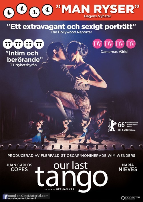 Un tango m&aacute;s - Swedish Movie Poster