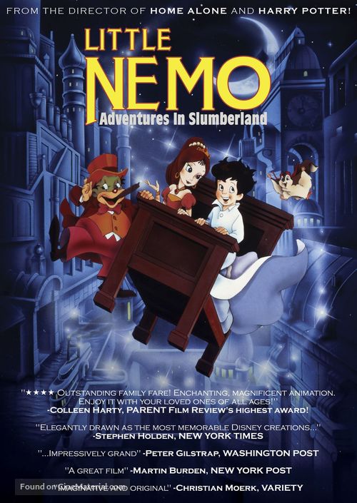 Little Nemo: Adventures in Slumberland - DVD movie cover