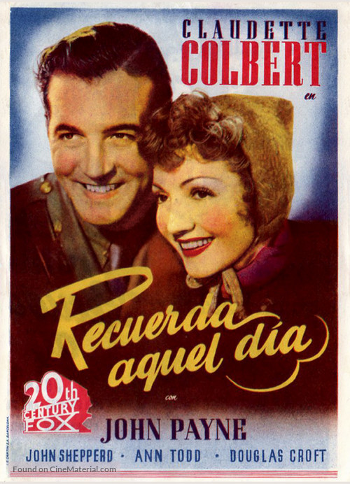 Remember the Day - Spanish Movie Poster