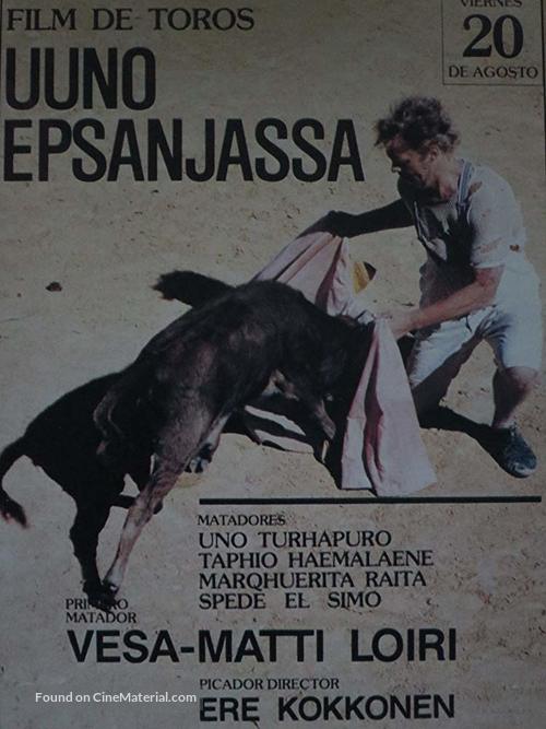 Uuno Epsanjassa - Spanish Movie Poster