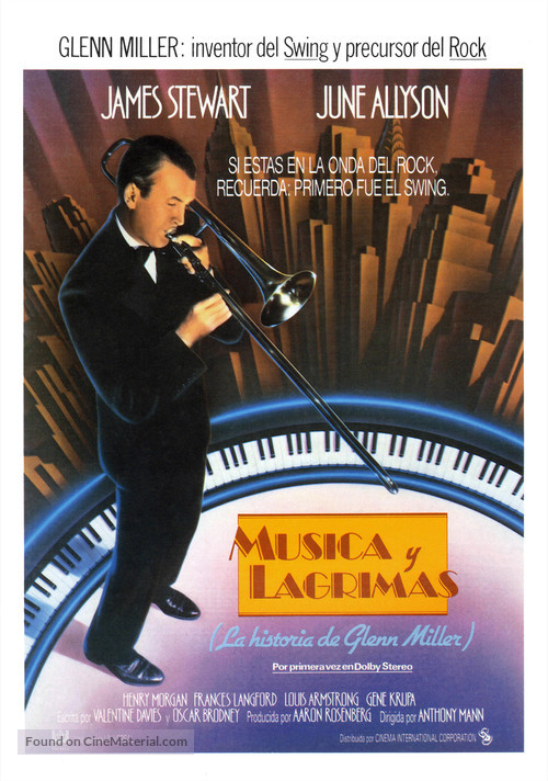 The Glenn Miller Story - Spanish Movie Poster