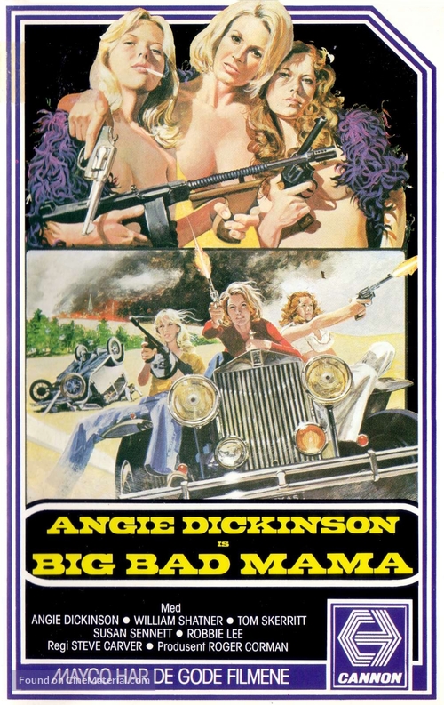 Big Bad Mama - Norwegian VHS movie cover