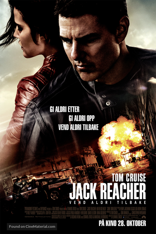 Jack Reacher: Never Go Back - Norwegian Movie Poster