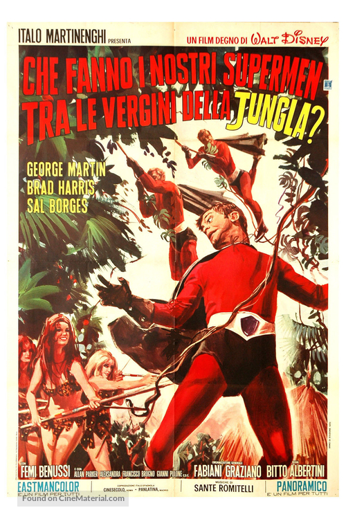 Che fanno i nostri supermen tra le vergini della giungla? - Italian Movie Poster