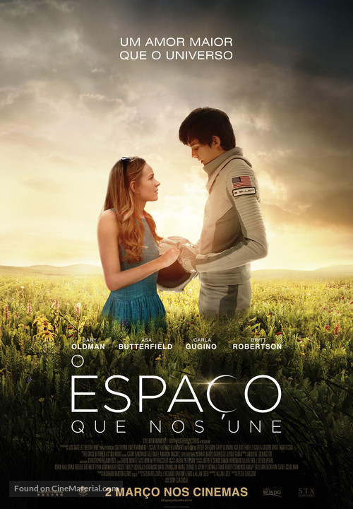 The Space Between Us - Portuguese Movie Poster