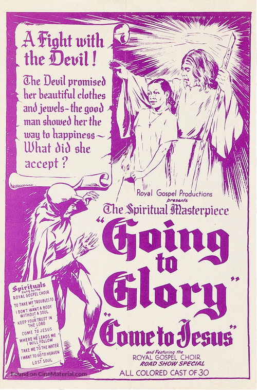 Going to Glory... Come to Jesus - poster