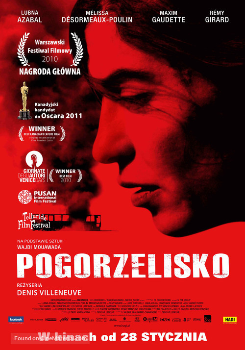 Incendies - Polish Movie Poster