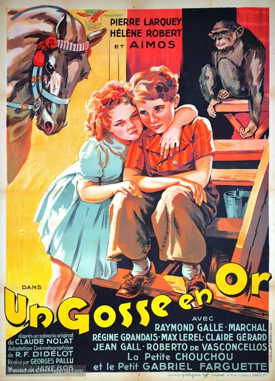 Un gosse en or - French Movie Poster