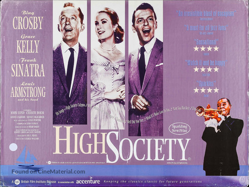 High Society - British Movie Poster