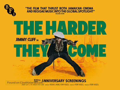 The Harder They Come - British Re-release movie poster