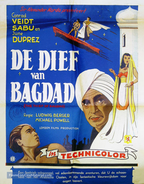 The Thief of Bagdad - Dutch Movie Poster