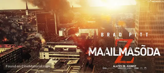 World War Z 13 Estonian Movie Poster World War Z 13 Estonian Movie Poster