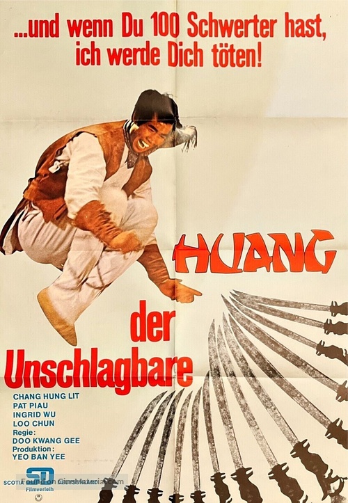 Tang shou tai quan dao - German Movie Poster