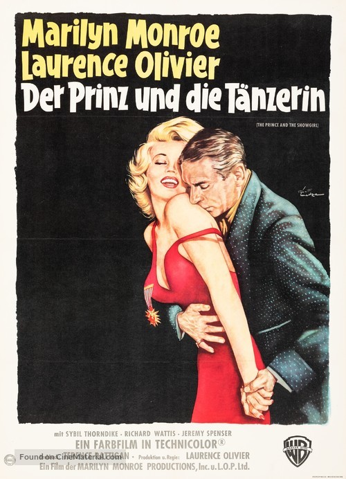 The Prince and the Showgirl - German Movie Poster