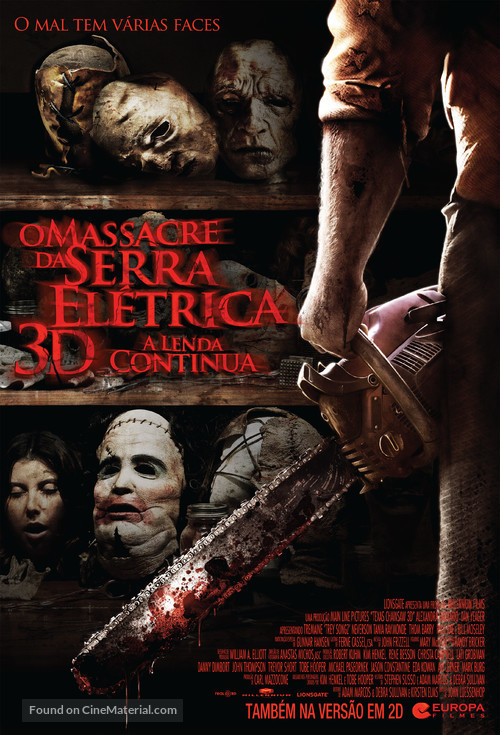 Texas Chainsaw Massacre 3D - Brazilian Movie Poster
