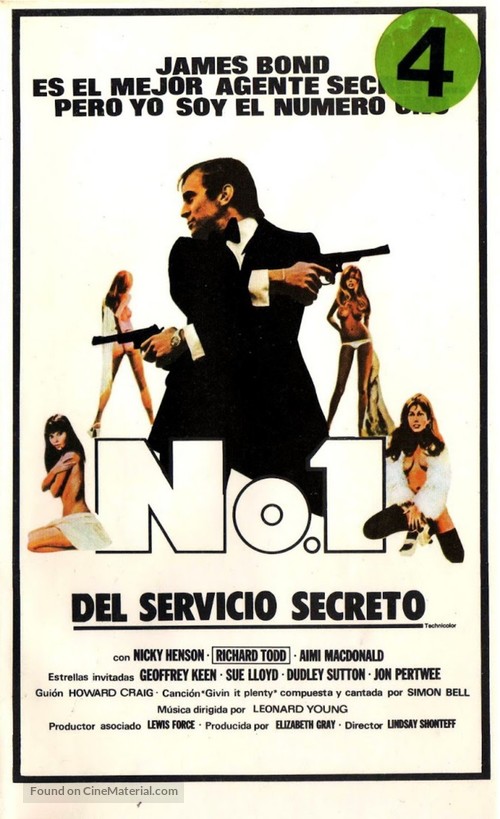 No. 1 of the Secret Service - Spanish VHS movie cover