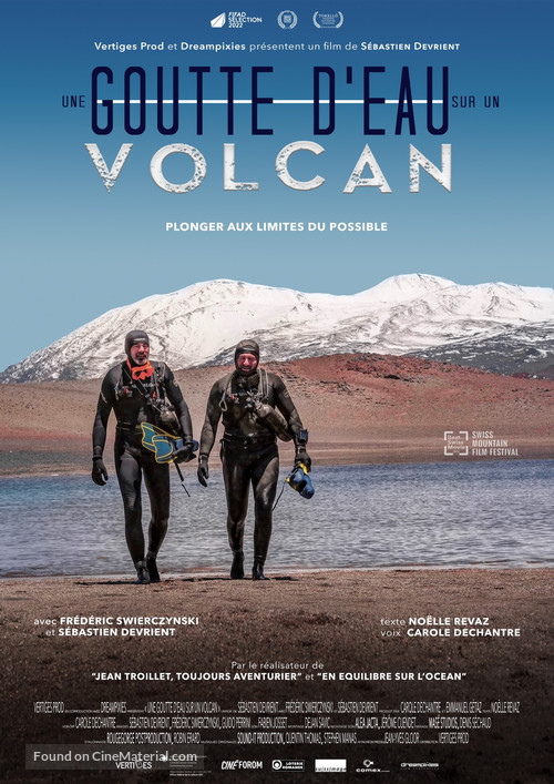 Une goutte d&#039;eau sur un volcan - Swiss Movie Poster