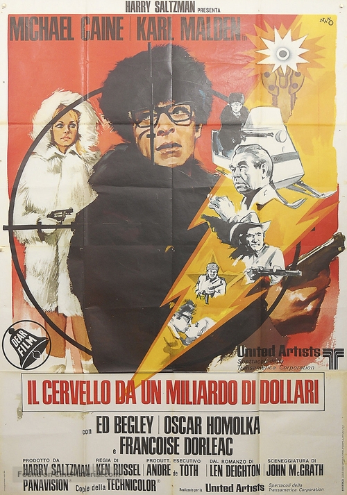 Billion Dollar Brain - Italian Movie Poster