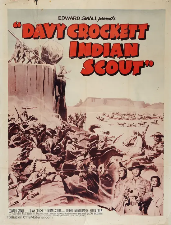 Davy Crockett, Indian Scout - Re-release movie poster