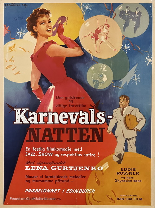 Karnavalnaya noch - Danish Movie Poster