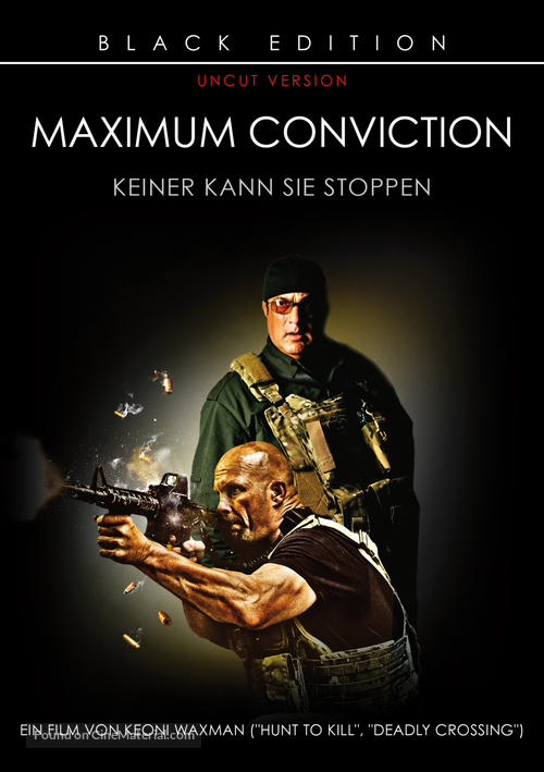 Maximum Conviction - German DVD movie cover